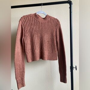 Packing burnt orange cozy sweater
